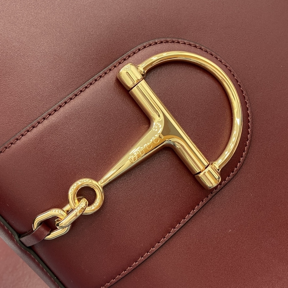 GUCCI 73 SMALL BUCKET BAG ROSSO ANCORA RED LEATHER 20CM 833665 AAEC2 6207 - Image 5