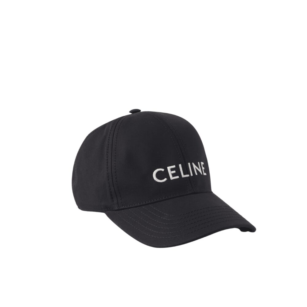 CELINE BASEBALL LOGO CAP IN BLACK