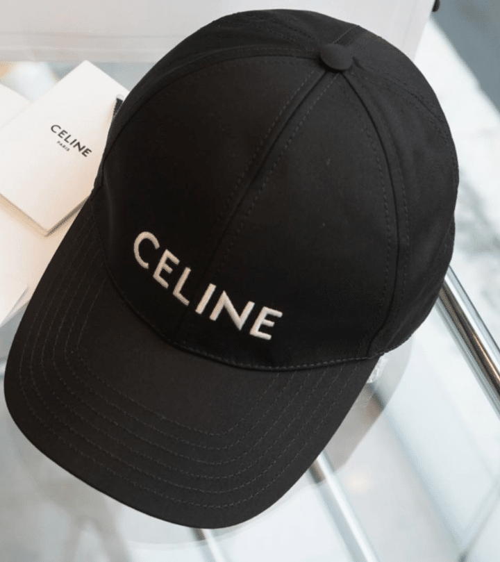 Alternative view of CELINE BASEBALL LOGO CAP IN BLACK