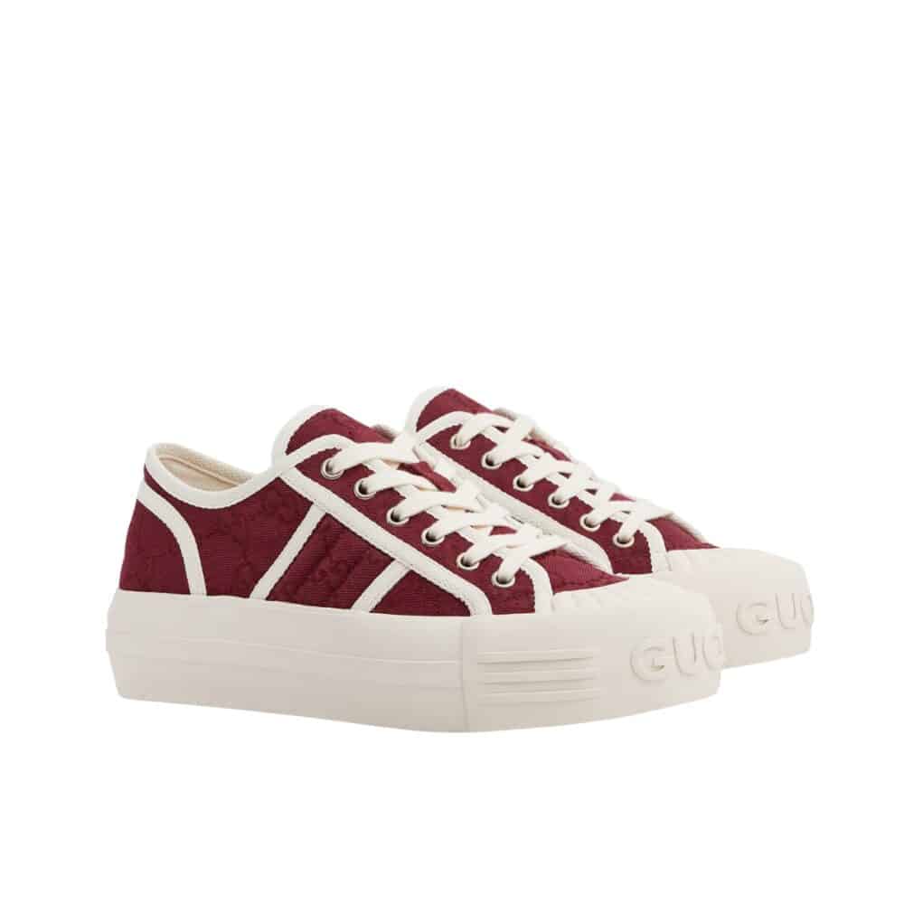 GUCCI WOMEN CHUNKY SNEAKER ROSSO ANCORA ‎816879 FABZZ 8545