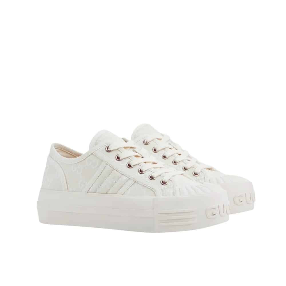 GUCCI WOMEN CHUNKY SNEAKER WHITE 816879 FABZZ 9143
