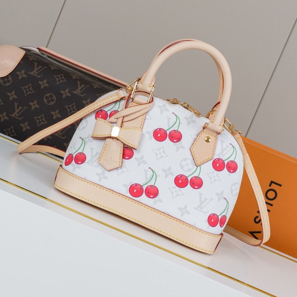 Alternative view of LOUIS VUITTON X TAKASHI MURAKAMI ALMA BB MONOGRAM CHERRY 23CM M14234