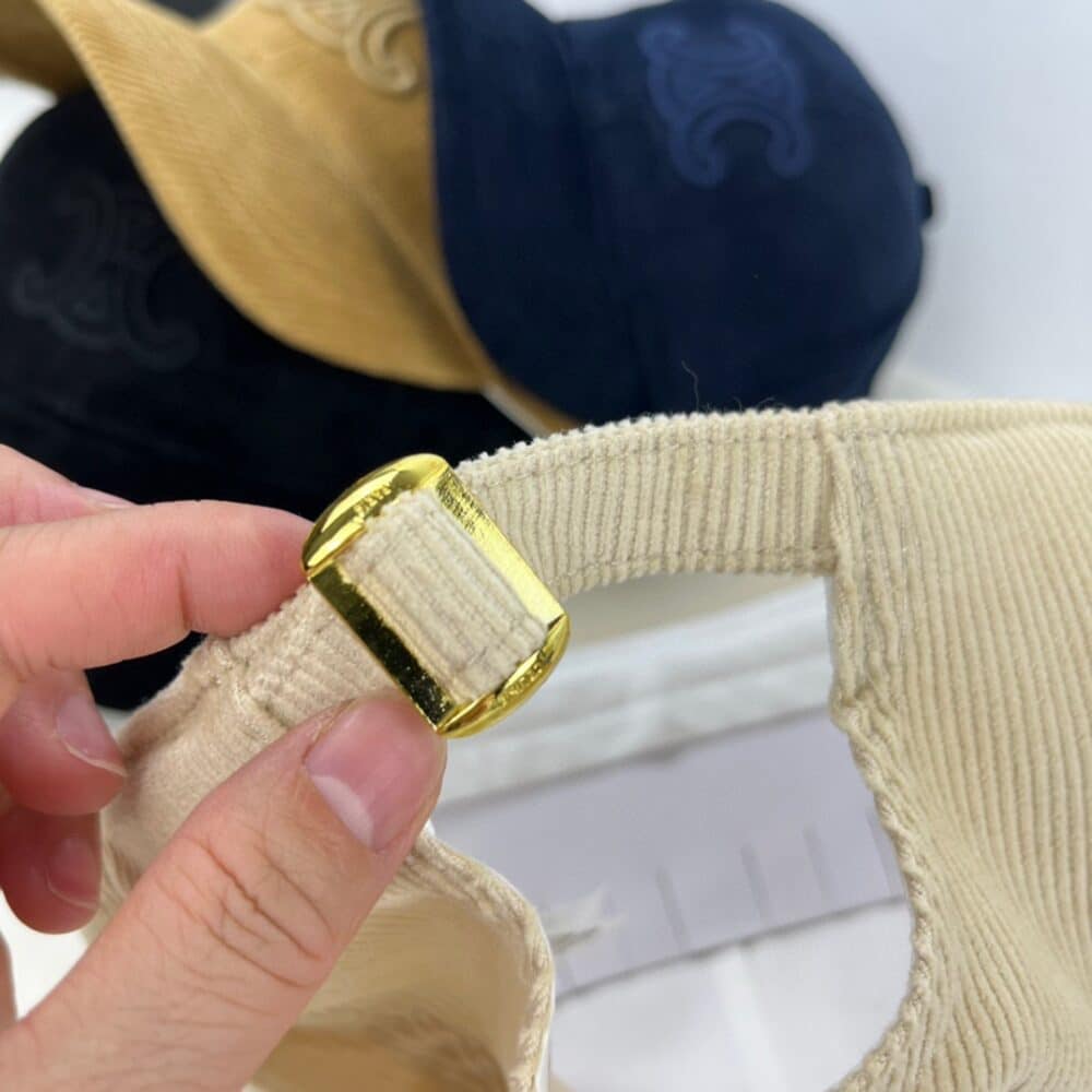 CELINE TRIOMPHE BASEBALL CAP IN CORDUROY CREME 2AUG4109V 12CR - Image 5