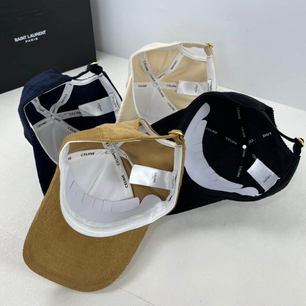 CELINE TRIOMPHE BASEBALL CAP IN CORDUROY CREME 2AUG4109V 12CR - Image 4