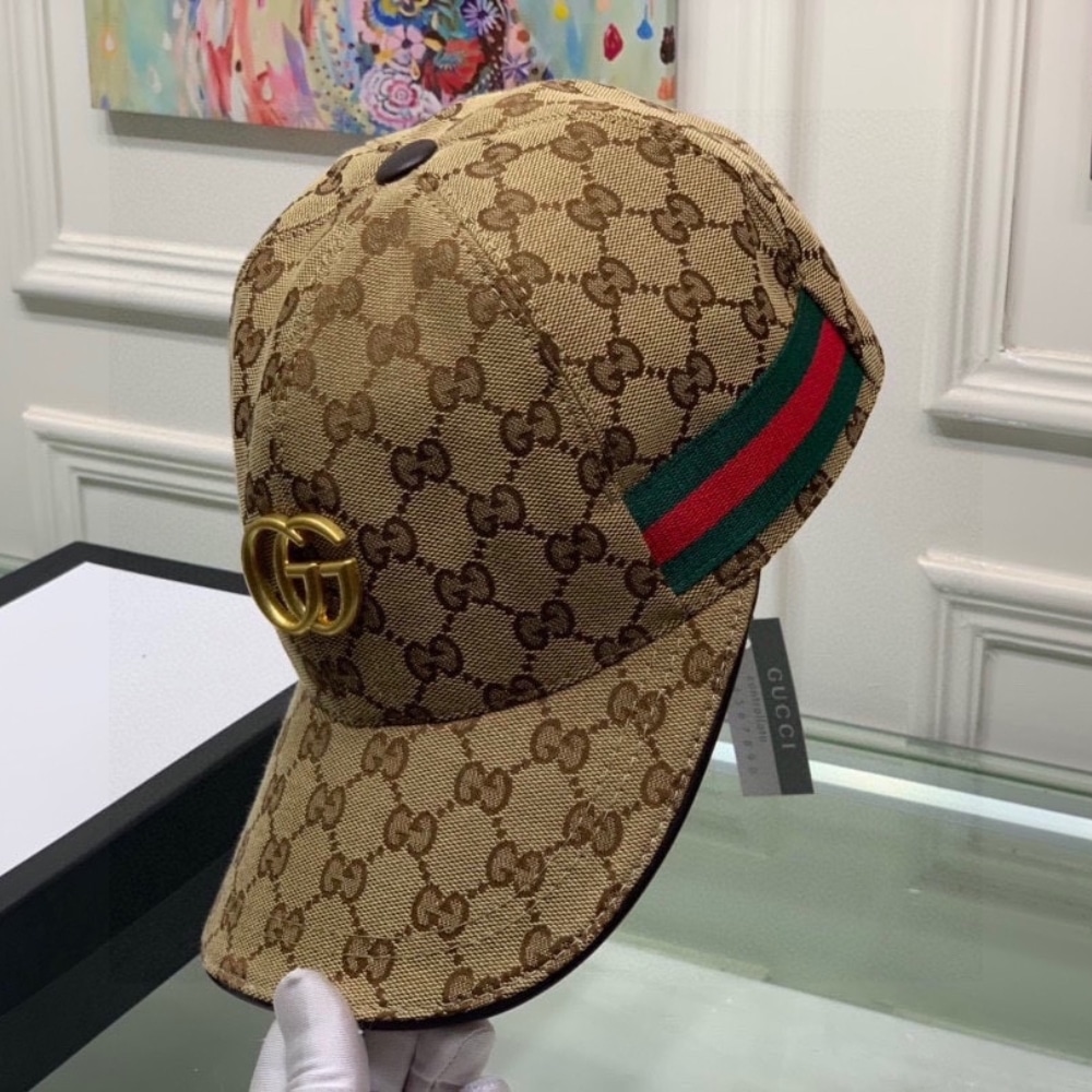 GIFT SET: GUCCI GG OPHIDIA BELT BROWN BAG & GG BASEBALL CAP BROWN - Image 9