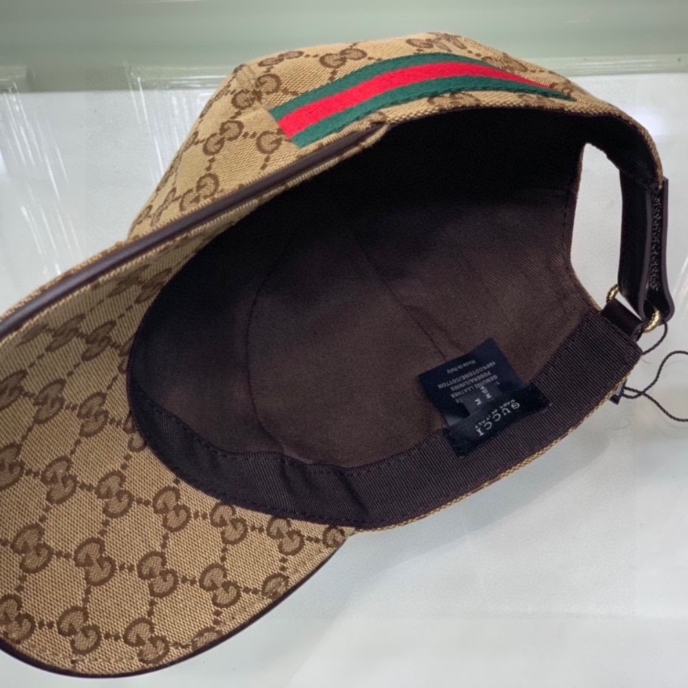 GIFT SET: GUCCI GG OPHIDIA BELT BROWN BAG & GG BASEBALL CAP BROWN - Image 12