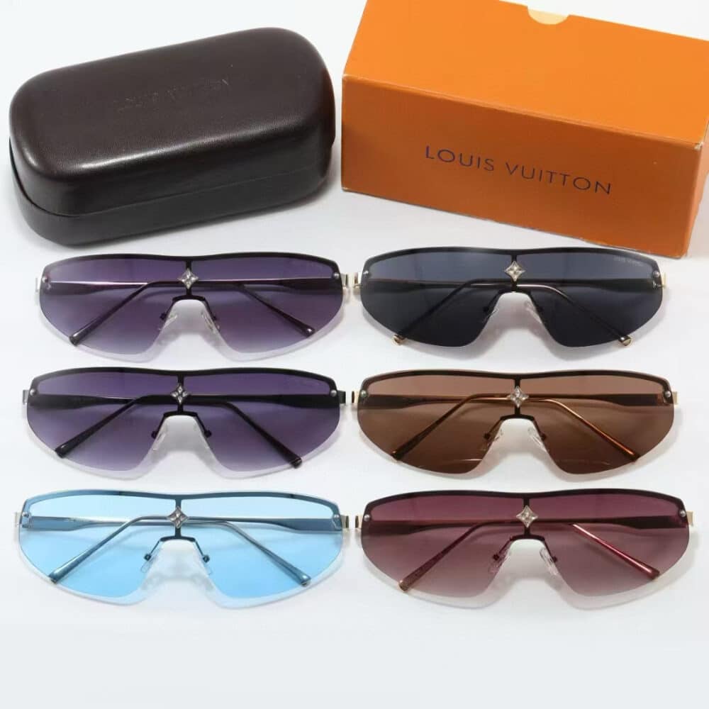 LOUIS VUITTON CYCLONE MASK SUNGLASSES BROWN WITH SILVER - Image 3