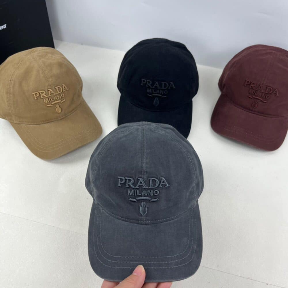 PRADA CANVAS BASEBALL CAP BALTIC BLUE 1HC274 2C1S F0216 - Image 3
