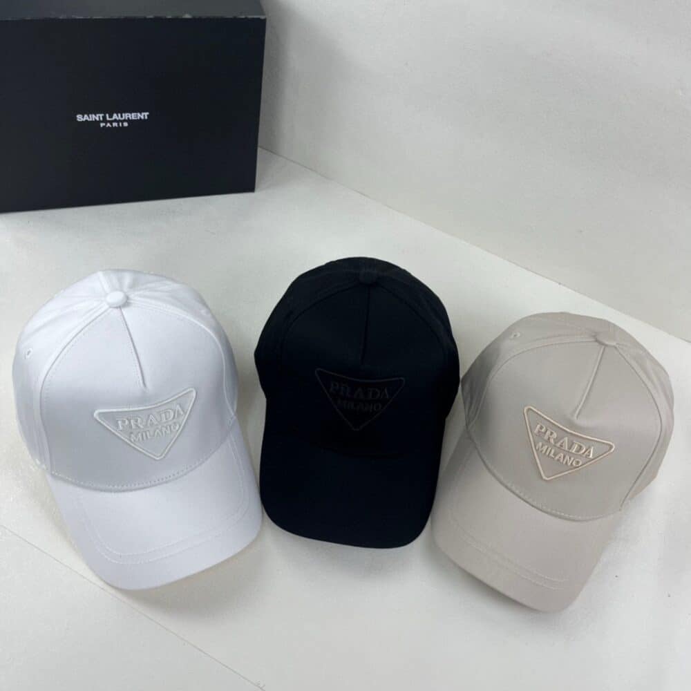 PRADA DRILL BASEBALL CAP BLACK 1HC179 2FMB F0002 - Image 3