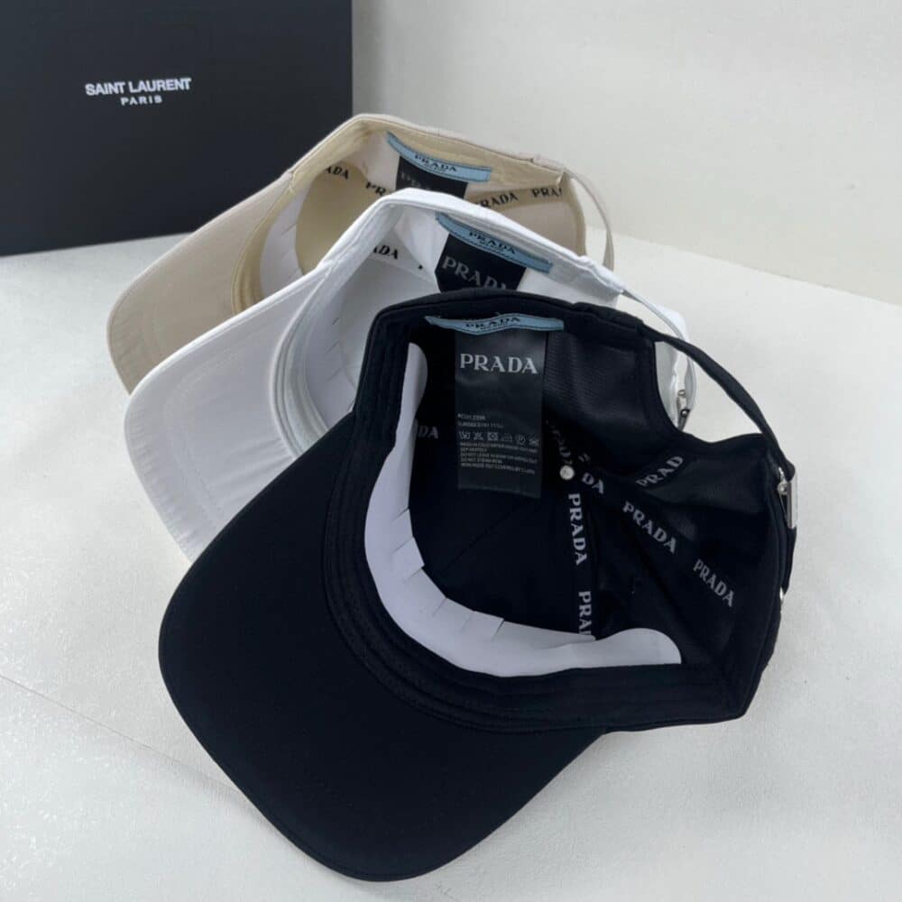 PRADA DRILL BASEBALL CAP BLACK 1HC179 2FMB F0002 - Image 4