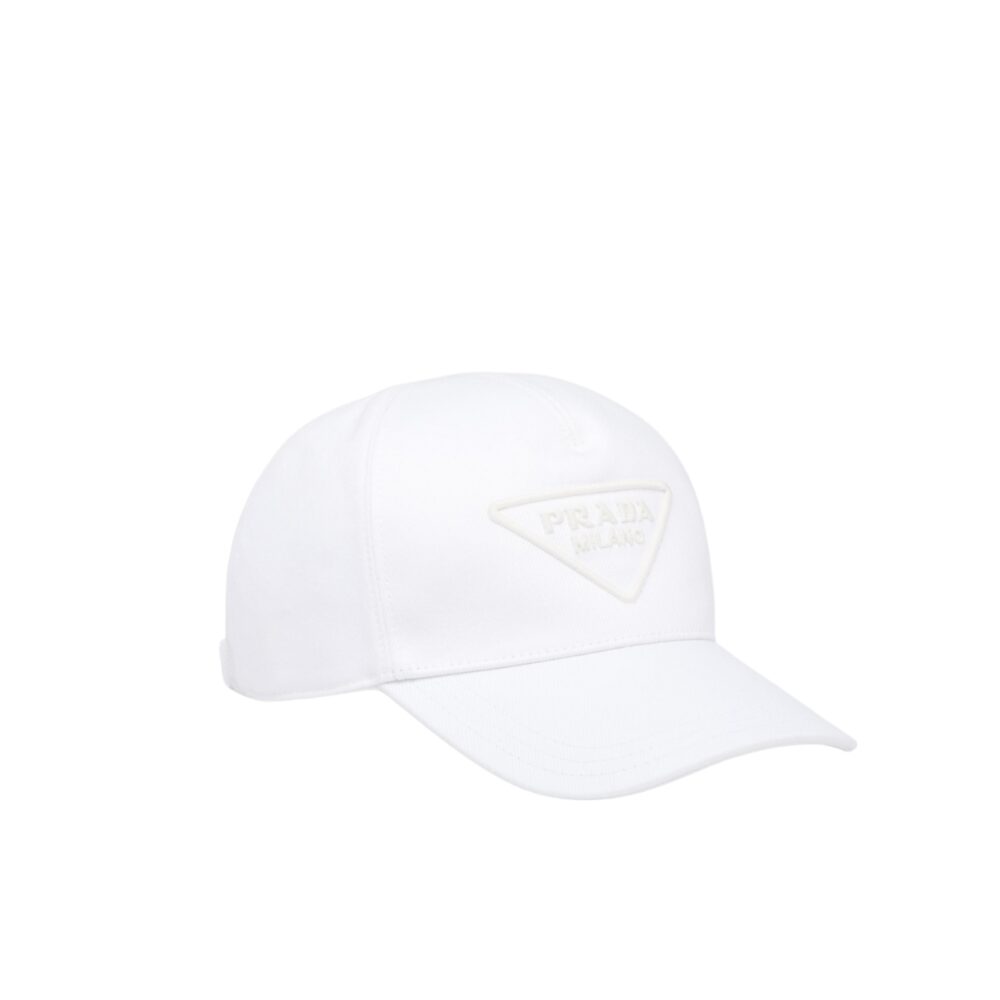 PRADA DRILL BASEBALL CAP WHITE