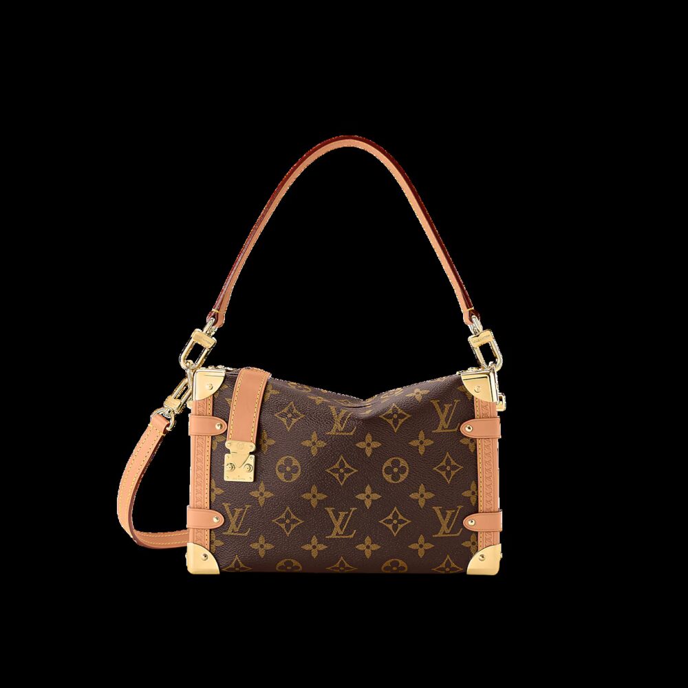 LOUIS VUITTON SIDE TRUNK MONOGRAM MM BROWN 23CM