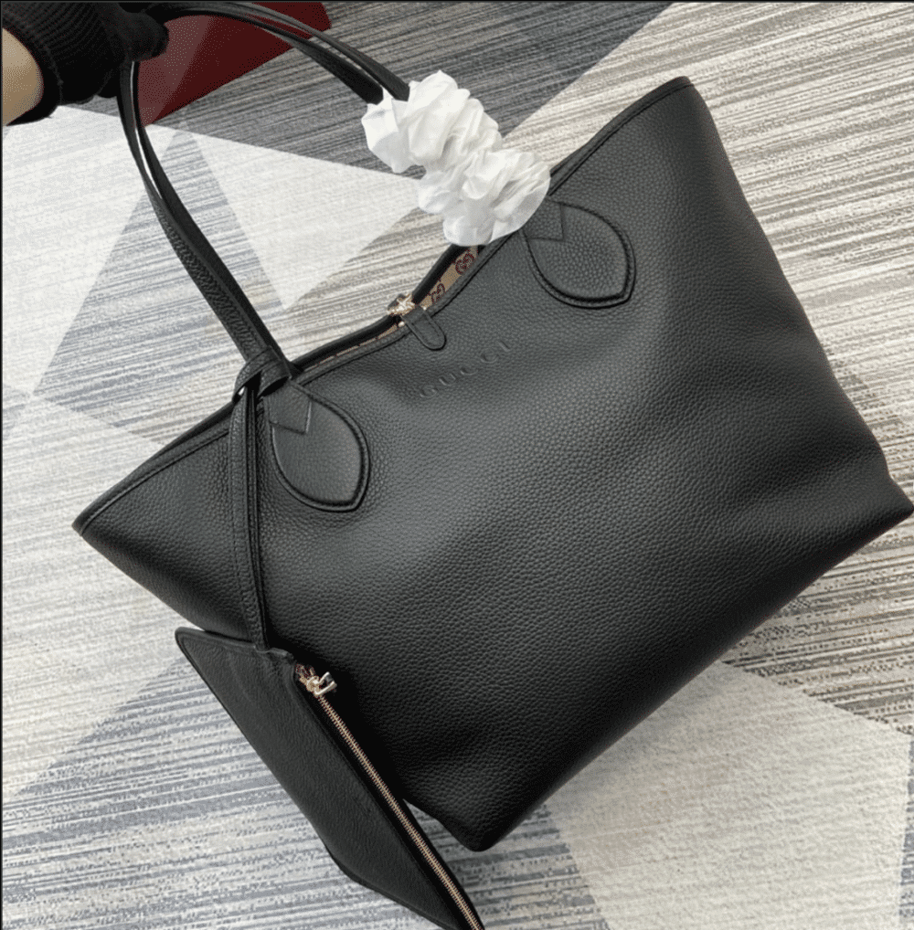 GUCCI TOTISSIMA LARGE REVERSIBLE TOTE BLACK 30CM ‎839112 AAFEQ 1069 - Image 3