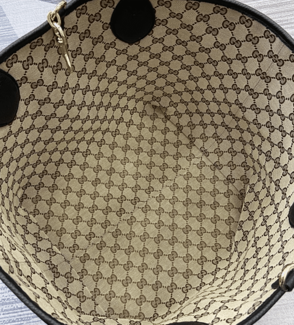 GUCCI TOTISSIMA LARGE REVERSIBLE TOTE BLACK 30CM ‎839112 AAFEQ 1069 - Image 4