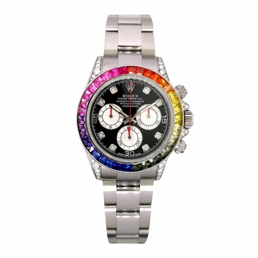 ROLEX DAYTONA COSMOGRAPH RAINBOWN SILVER 12.18MM