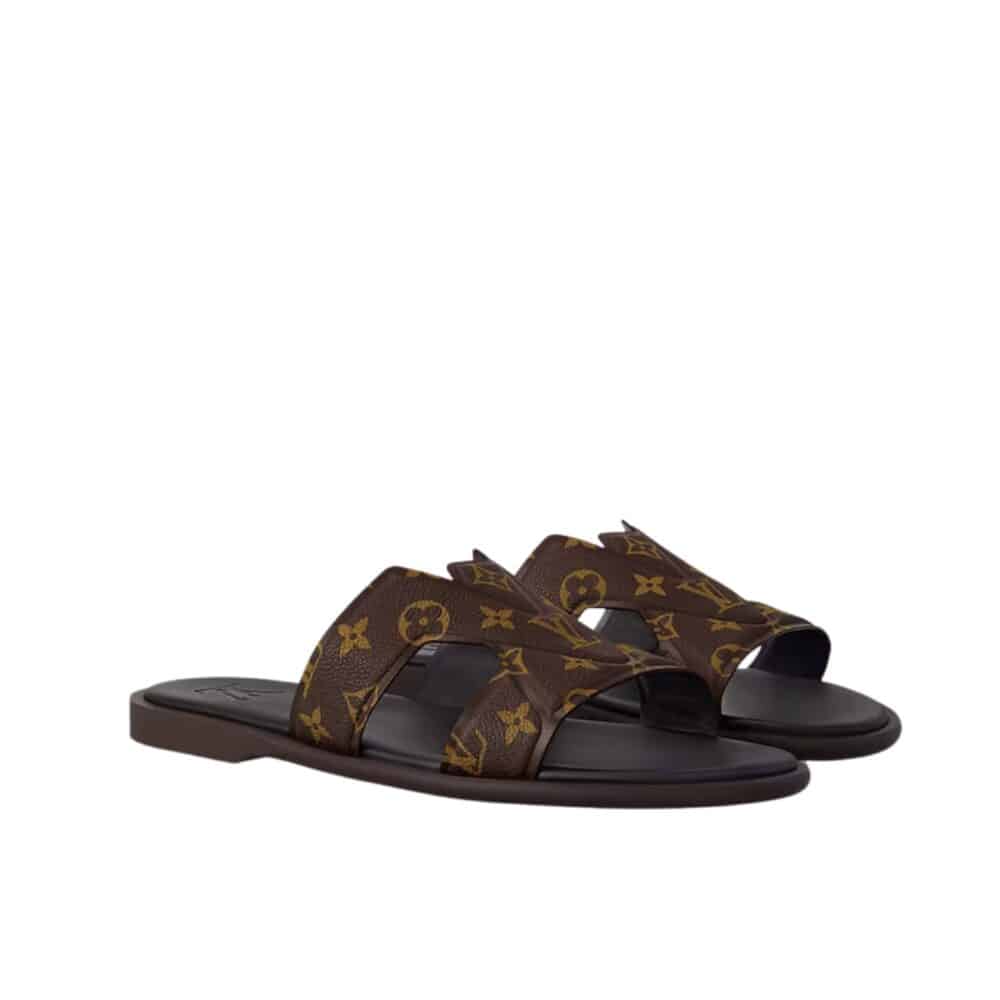 LOUIS VUITTON OASIS MULE MONOGRAM EBENE BROWN 1ACRPR