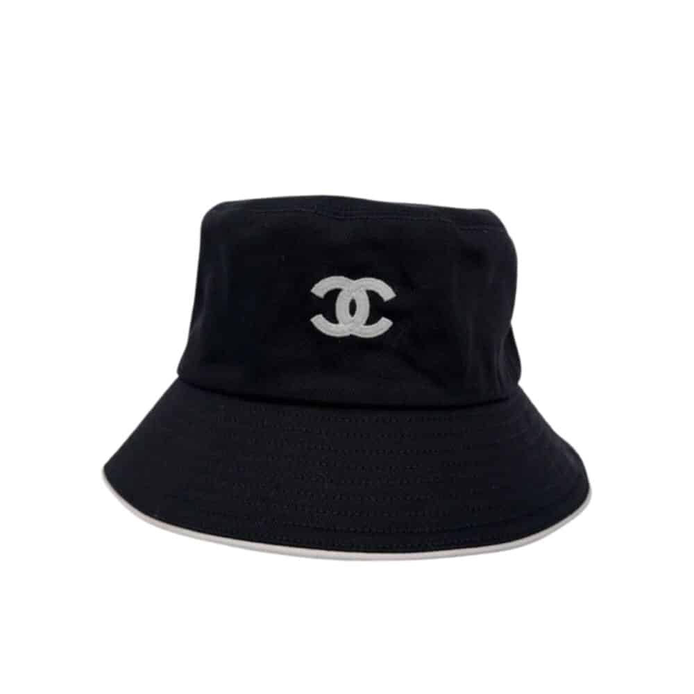 CHANEL BUCKET HAT COCO MARK HAT BLACK