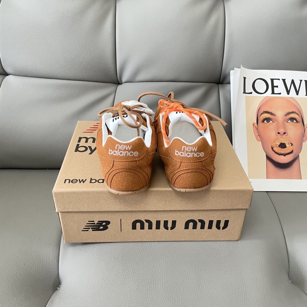 MIU MIU X NEW BALANCE 530 SL SUEDE SNEAKERS CINNAMON 5E165E Z5O F0401 F D005 - Image 6