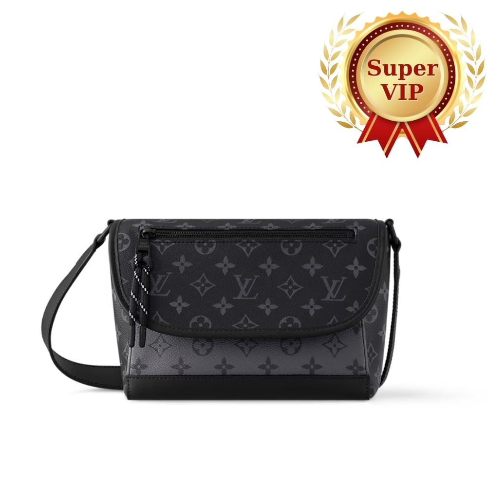 [SUPER VIP 1:1] LOUIS VUITTON PULSE MESSENGER BAG MONOGRAM BLACK 26CM M12681