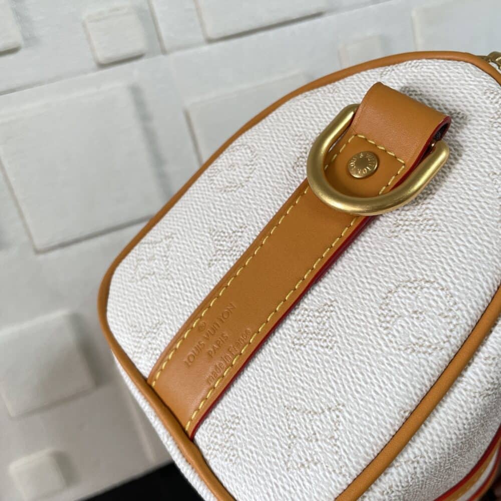 [SUPER VIP 1:1] LOUIS VUITTON KEEPALL BANDOULIÈRE 25 OFF WHITE 25CM M15076 - Image 8