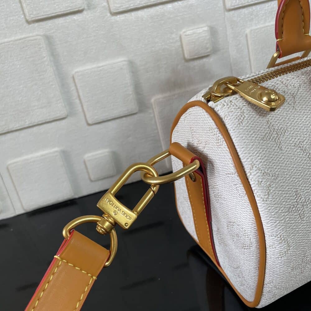 [SUPER VIP 1:1] LOUIS VUITTON KEEPALL BANDOULIÈRE 25 OFF WHITE 25CM M15076 - Image 7