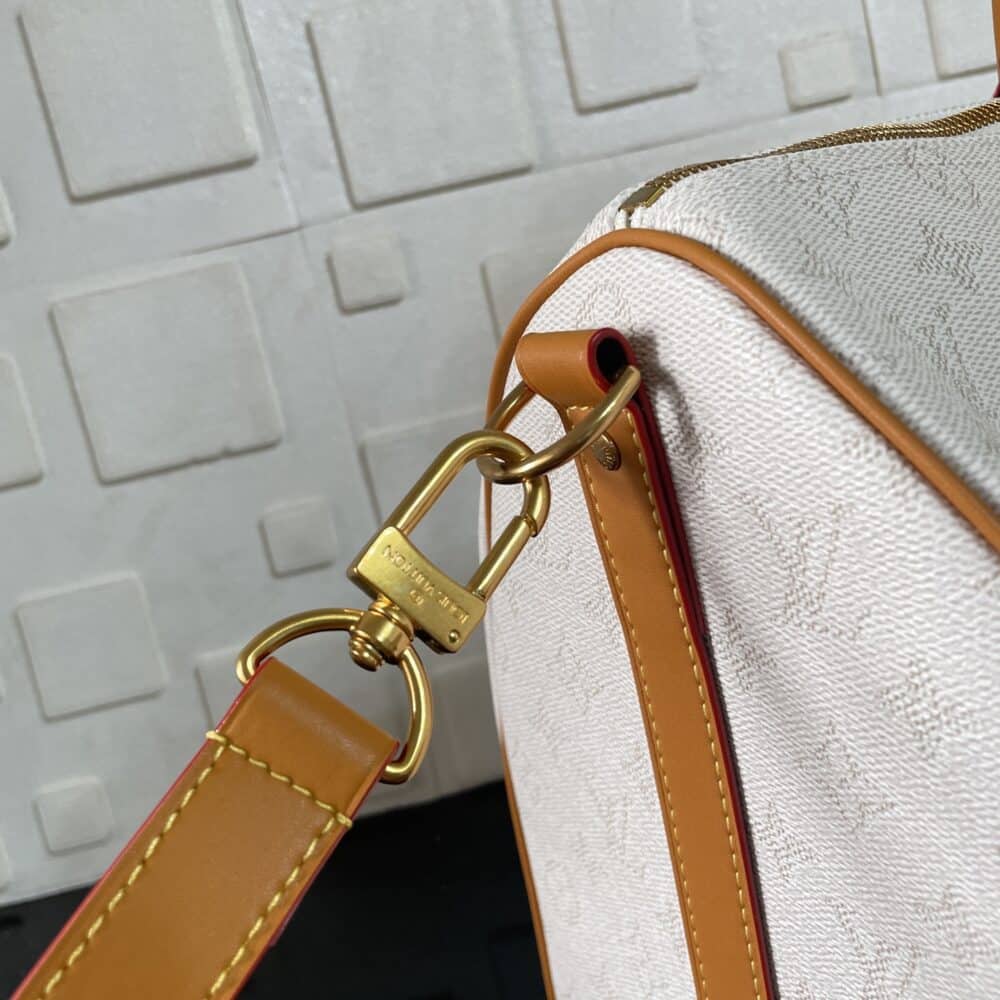 [SUPER VIP 1:1] LOUIS VUITTON KEEPALL BANDOULIÈRE 45 OFF WHITE 45CM M14838 - Image 7