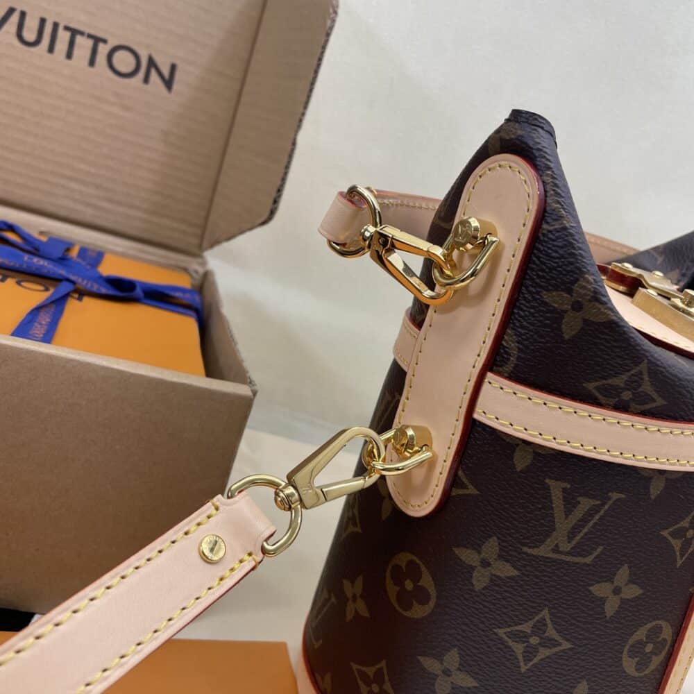 [SUPER VIP 1:1] LOUIS VUITTON DUFFLE MONOGRAM COATED CANVAS BEIGE 22CM M43587 - Image 5