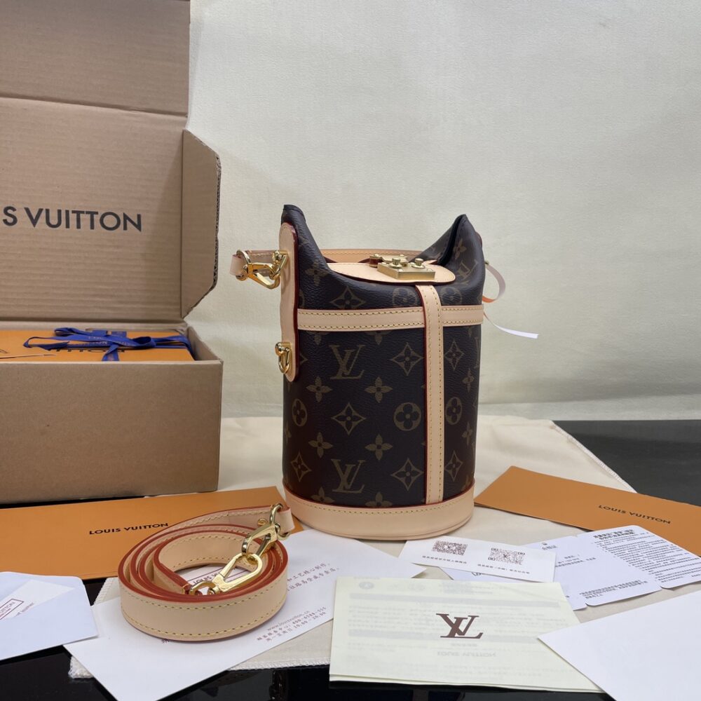 [SUPER VIP 1:1] LOUIS VUITTON DUFFLE MONOGRAM COATED CANVAS BEIGE 22CM M43587 - Image 3