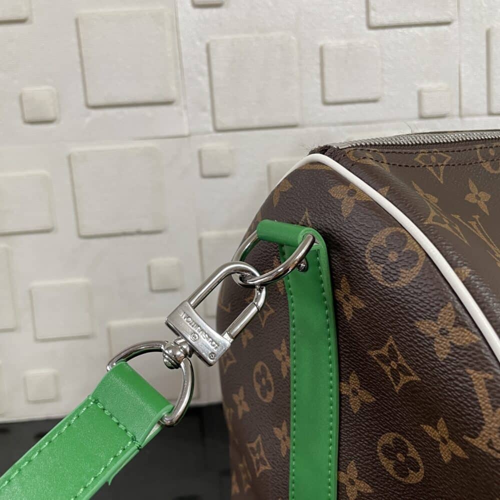 [SUPER VIP 1:1] LOUIS VUITTON KEEPALL BANDOULIÈRE 50 MONOGRAM AND GREEN 50CM M13926 - Image 6