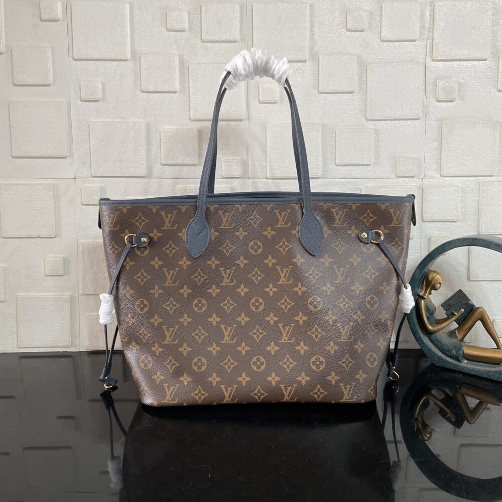 [SUPER VIP 1:1] LOUIS VUITTON NEVERFULL INSIDE OUT MM BAG NAVY BLUE 31CM M14994 - Image 5