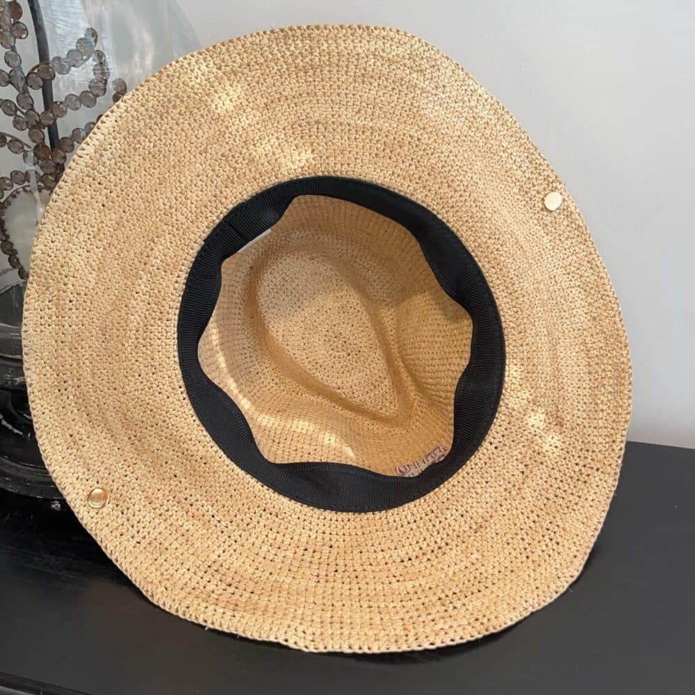 MIUMIU RAFFIA HAT BEIGE AND BURGUNDY 5HC335 2CWE F0Y59 - Image 8