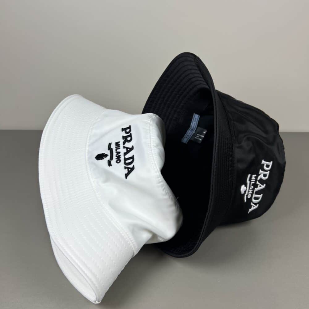 PRADA RE NYLON BUCKET HAT BLACK 2HC137 2CZQ F0967 - Image 7