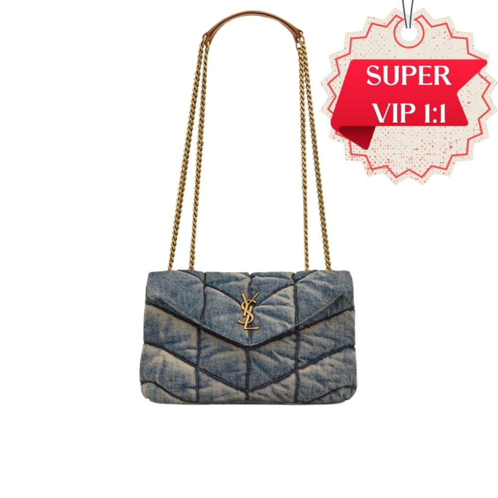 [SUPER VIP 1:1] SAINT LAURENT PUFFER TOY IN DENIM 30CM 7593372PT674575