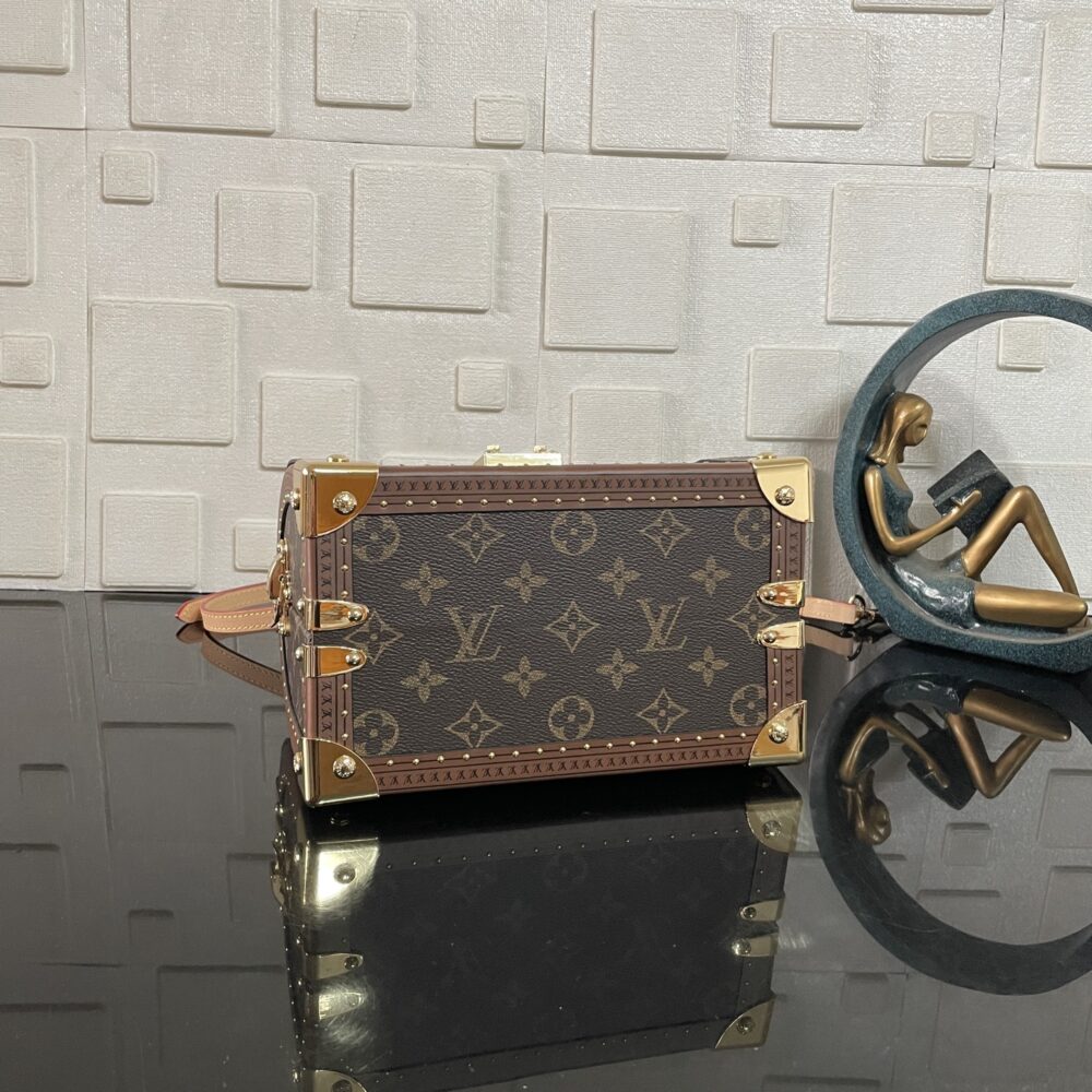 [SUPER VIP 1:1]  LOUIS VUITTON SPEEDY TRUNK BOX BAG 20 MONOGRAM BROWN 21CM M11154 - Image 5