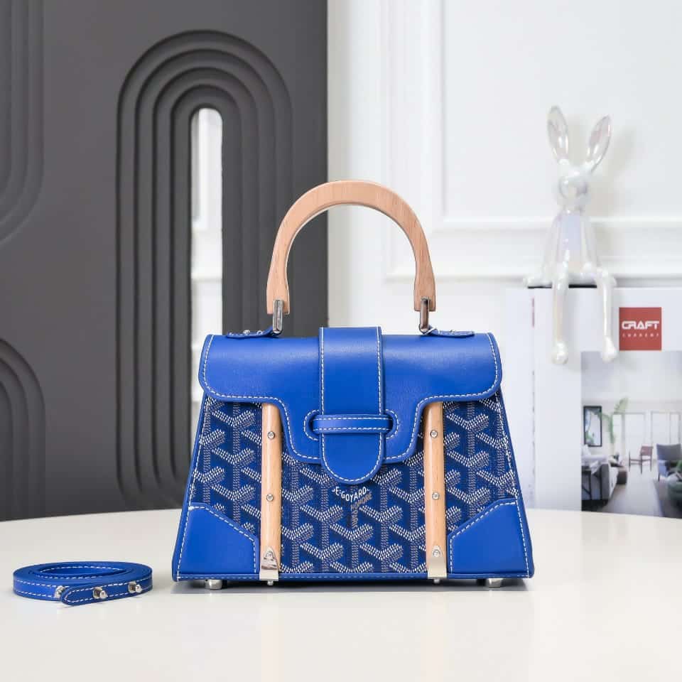 GOYARD SAÏGON SOUPLE MINI BAG LIGHT BLUE 21CM