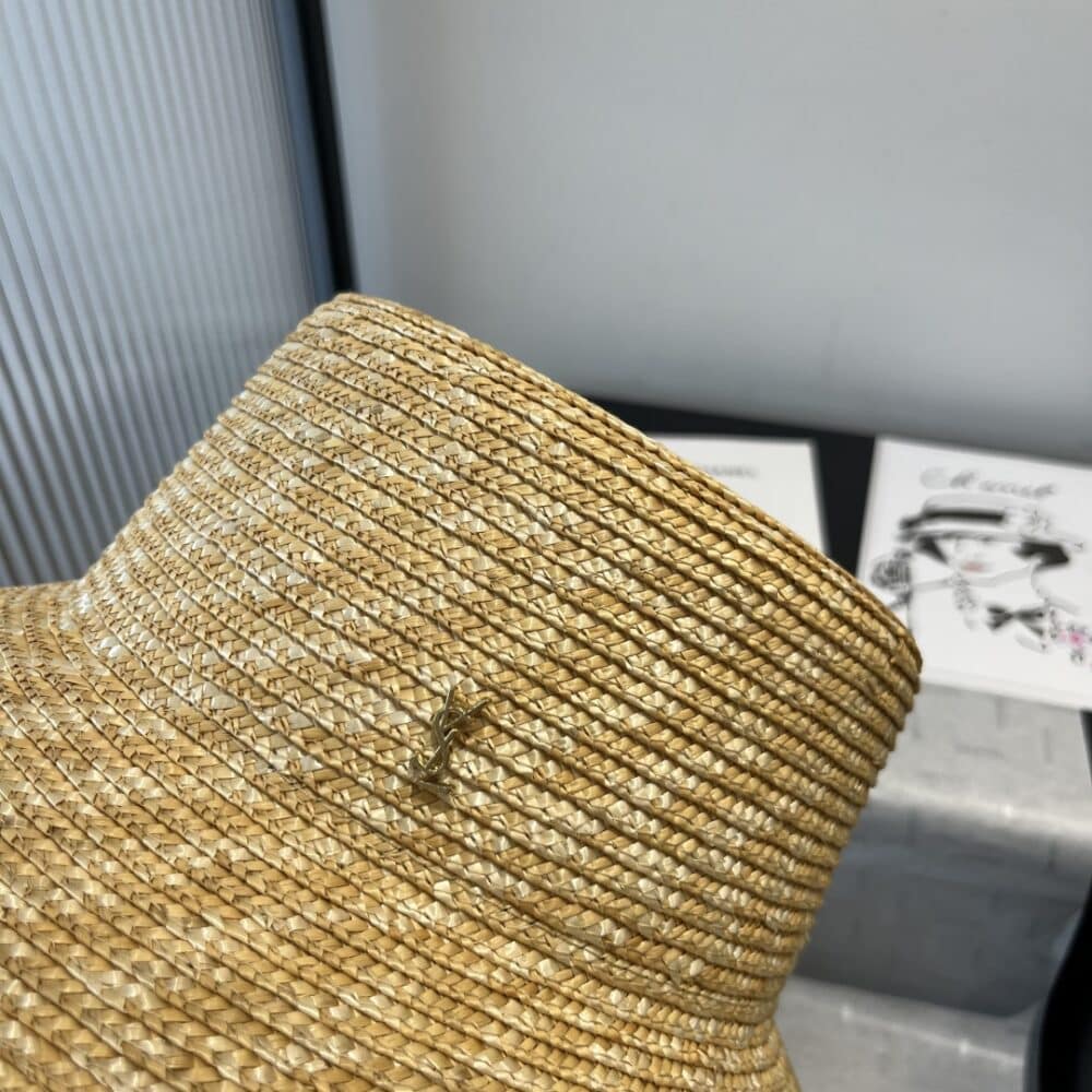 SAINT LAURENT MAGLINA STRAW BUCKET HAT ROPE 7030123YG579600 - Image 6