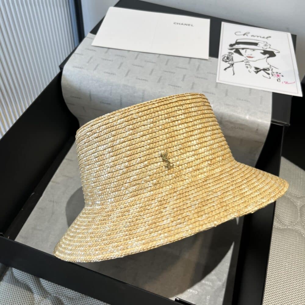 SAINT LAURENT MAGLINA STRAW BUCKET HAT ROPE 7030123YG579600 - Image 3