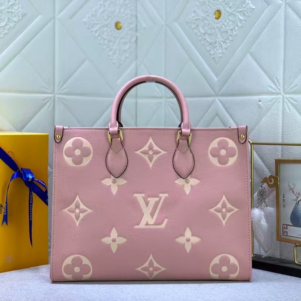Alternative view of Louis Vuitton Onthego MM Monogram Empreinte Trianon Pink 33cm M46286