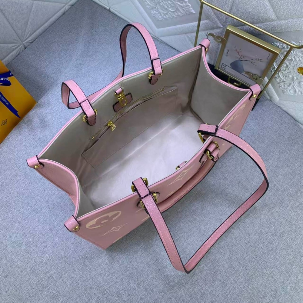Louis Vuitton Onthego MM Monogram Empreinte Trianon Pink 33cm M46286 - Image 3