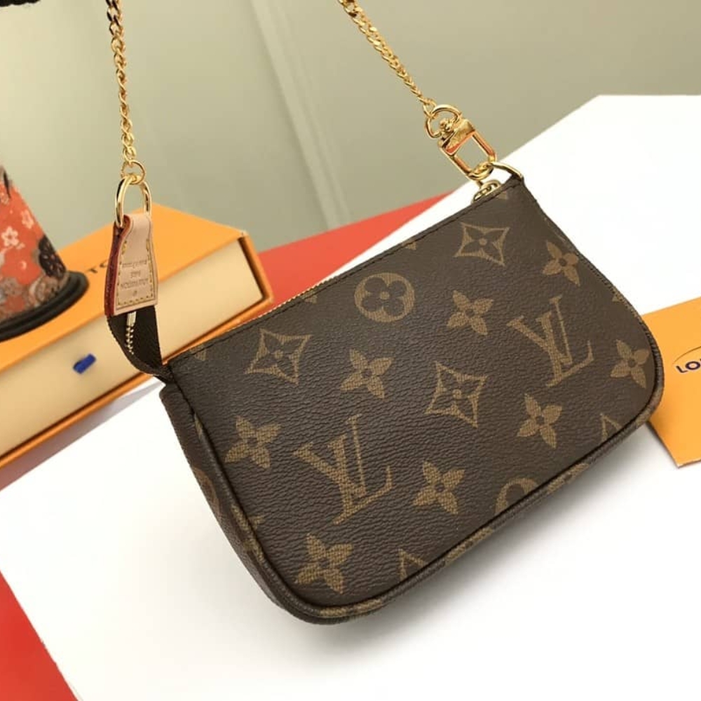 Alternative view of Louis Vuitton Mini Pochette Accessoires Monogram Canvas Brown 15Cm M58009