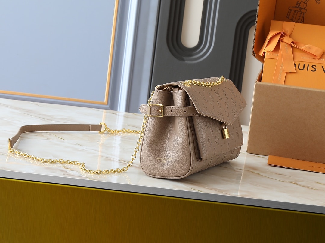 LOUIS VUITTON ANYTIME FLAP BAG TOURTERELLE GRAY 29CM M14973 - Image 3