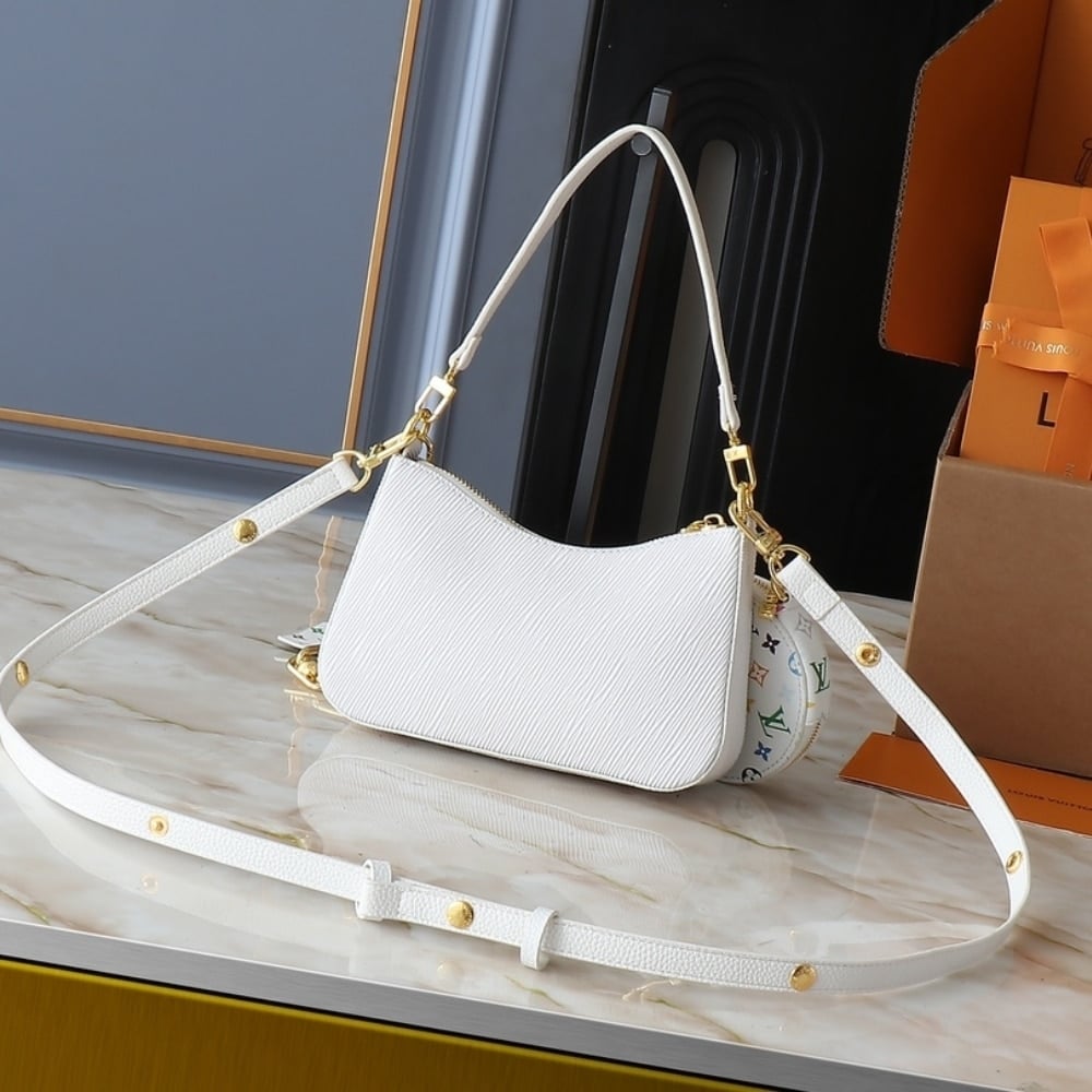 SUMMER SET: LOUIS VUITTON X MURAKAMI MARELLINI BAG WHITE & MONOGRAM MULTICOLOR WHITE - Image 4