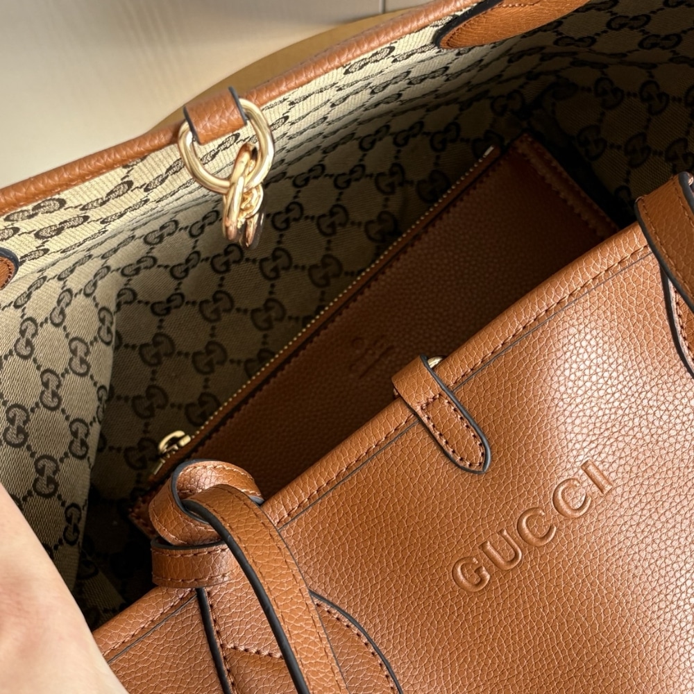 GUCCI TOTISSIMA LARGE REVERSIBLE TOTE BAG BROWN 30CM 839112 AAFEQ 2743 - Image 6