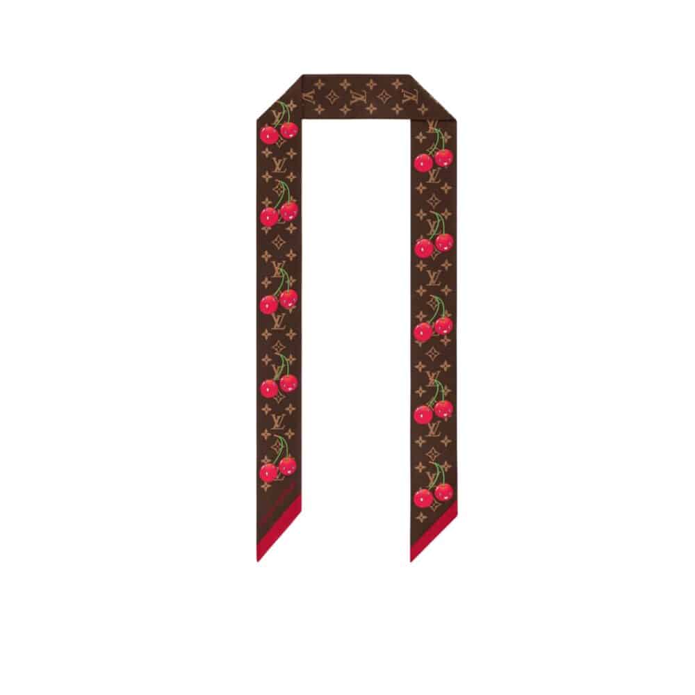 LOUIS VUITTON X MURAKAMI MONOGRAM CERISE BANDEAU BROWN M96085