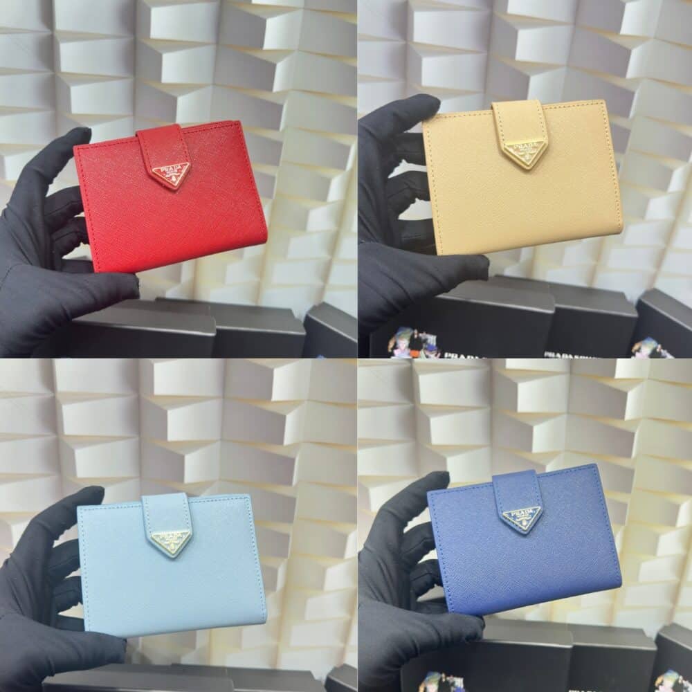 PRADA SAFFIANO TRIANGLE WALLET VANILLA 12CM 1ML018 QHH F0032 - Image 7