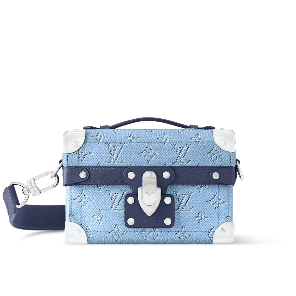 Louis Vuitton Soul Trunk Bag Monogram Blue 19Cm M15035