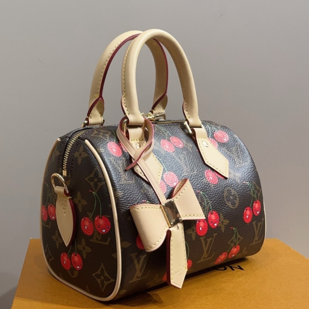 LOUIS VUITTON X TAKASHI MURAKAMI SPEEDY BANDOULIÈRE 20 BROWN 20CM M13094 - Image 3