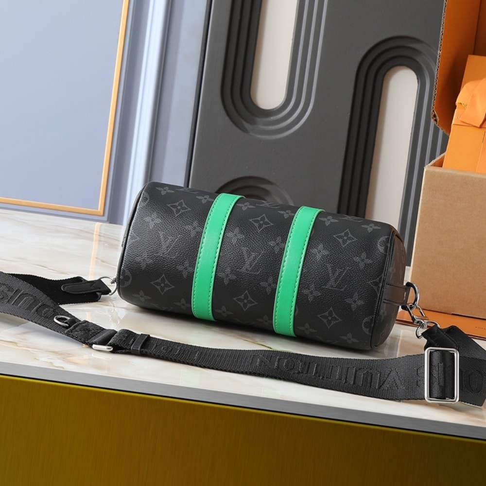 LOUIS VUITTON KEEPALL BANDOULIÈRE 25 BAMBOO GREEN 25CM M25885 - Image 4