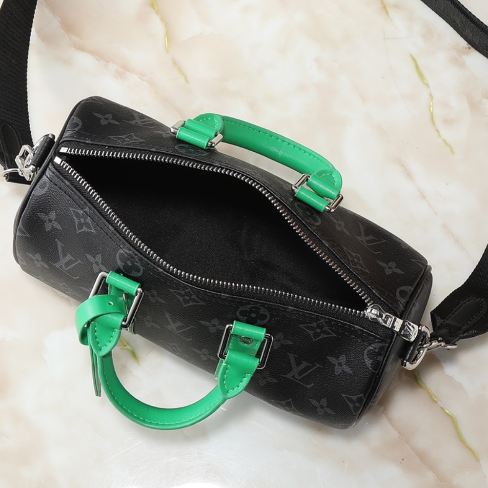 LOUIS VUITTON KEEPALL BANDOULIÈRE 25 BAMBOO GREEN 25CM M25885 - Image 8