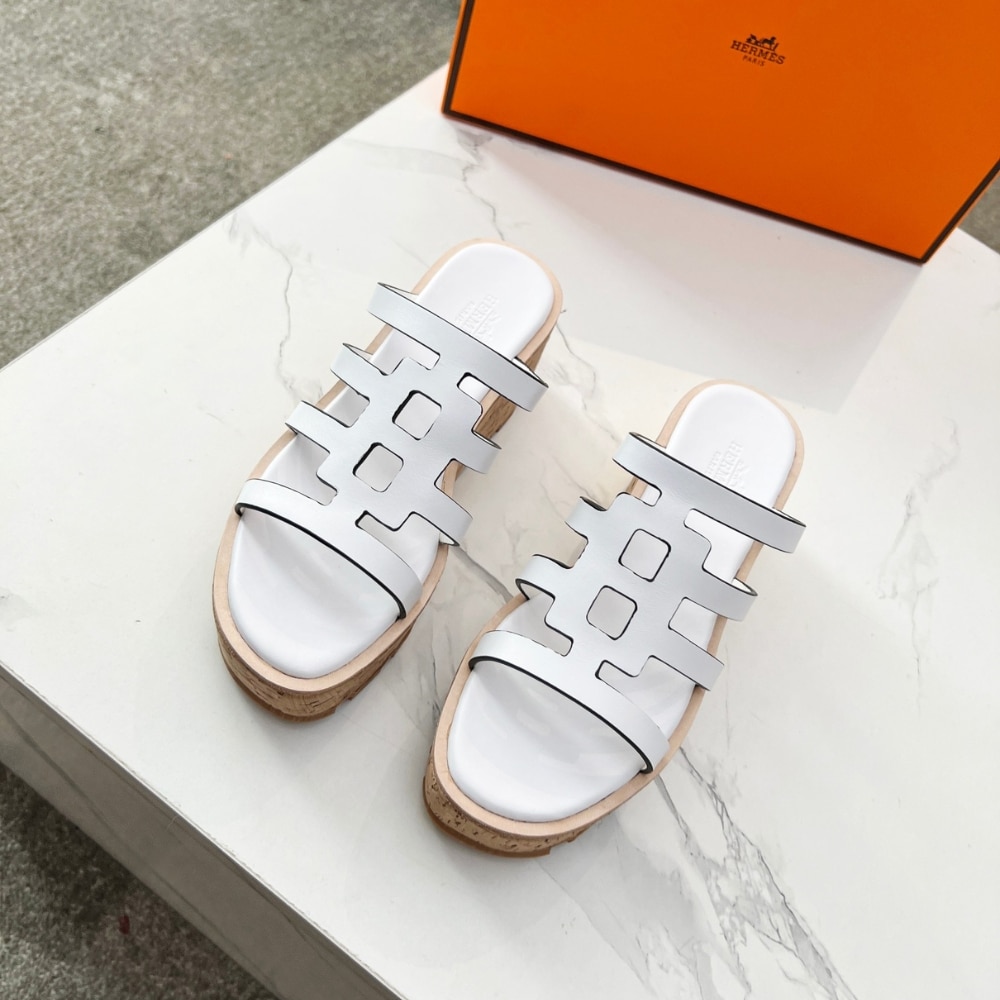 Alternative view of HERMES ISABELLA 30 SANDAL WHITE H241120Z 90350